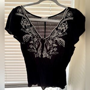 Embroidered top